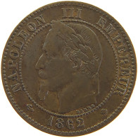 FRANCE 2 CENTIMES 1862 A Napoleon III. (1852-1870) #a059 0151 - 2 Centimes