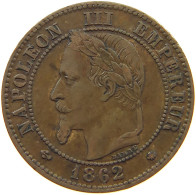 FRANCE 2 CENTIMES 1862 A Napoleon III. (1852-1870) #a012 0553 - 2 Centimes