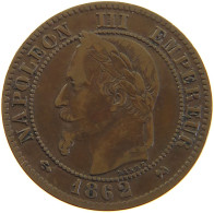 FRANCE 2 CENTIMES 1861 K Napoleon III. (1852-1870) #a066 0639 - 2 Centimes