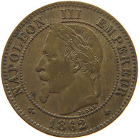 FRANCE 2 CENTIMES 1862 A Napoleon III. (1852-1870) #a012 0547 - 2 Centimes