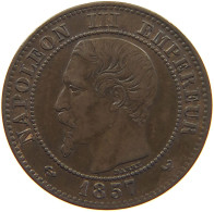 FRANCE 2 CENTIMES 1857 W Napoleon III. (1852-1870) #c032 0199 - 2 Centimes