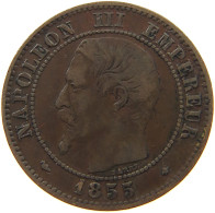 FRANCE 2 CENTIMES 1855 BB Napoleon III. (1852-1870) #a012 0551 - 2 Centimes