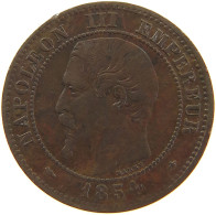 FRANCE 2 CENTIMES 1854 BB Napoleon III. (1852-1870) #a059 0175 - 2 Centimes