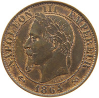 FRANCE 5 CENTIMES 1864 K Napoleon III. (1852-1870) #t016 0177 - 5 Centimes