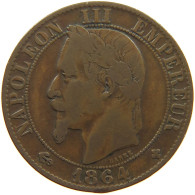 FRANCE 5 CENTIMES 1864 BB Napoleon III. (1852-1870) #c015 0309 - 5 Centimes