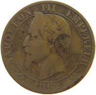 FRANCE 5 CENTIMES 1862 K Napoleon III. (1852-1870) #a042 0161 - 5 Centimes