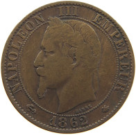 FRANCE 5 CENTIMES 1862 A Napoleon III. (1852-1870) #c080 0337 - 5 Centimes