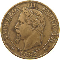 FRANCE 5 CENTIMES 1862 BB Napoleon III. (1852-1870) #a032 0071 - 5 Centimes