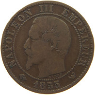 FRANCE 5 CENTIMES 1855 W Napoleon III. (1852-1870) #c046 0103 - 5 Centimes