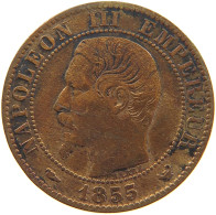 FRANCE 5 CENTIMES 1855 W Napoleon III. (1852-1870) #a062 0503 - 5 Centimes