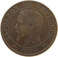 FRANCE 5 CENTIMES 1854 W Napoleon III. (1852-1870) #c061 0091 - 5 Centimes