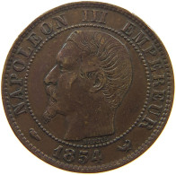 FRANCE 5 CENTIMES 1854 W Napoleon III. (1852-1870) #a002 0413 - 5 Centimes