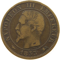 FRANCE 5 CENTIMES 1853 D Napoleon III. (1852-1870) #a092 0713 - 5 Centimes