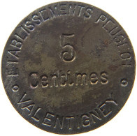 FRANCE 5 CENTIMES  VALENTIGNEY #t130 0039 - Sonstige & Ohne Zuordnung