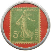 FRANCE 5 CENTIMES  5 CENTIMES ORFEVRERIE ANGLAISE ENCASED POSTAGE STAMP #t086 0221 - Autres & Non Classés