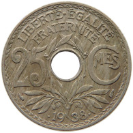 FRANCE 25 CENTIMES 1938  #c030 0359 - Sonstige & Ohne Zuordnung