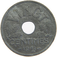 FRANCE 20 CENTIMES 1941  #a068 0131 - Autres & Non Classés