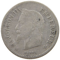 FRANCE 20 CENTIMES 1867 BB Napoleon III. (1852-1870) #c024 0331 - 20 Centimes