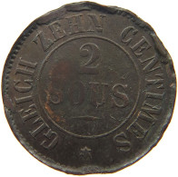 FRANCE 2 SOUS  2 SOUS FORT WANZENAU WERTH MARKE 10 CENTIMES #t130 0219 - Other & Unclassified