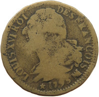FRANCE 2 SOLS 1793 MA AN 5 Louis XVI (1774-1793) #s076 0495 - 1792-1804 First French Republic