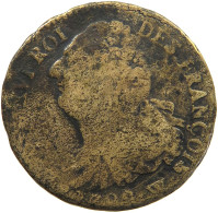 FRANCE 2 SOLS 1792 W Louis XVI (1774-1793) #c021 0013 - 1791-1792 Costituzione 