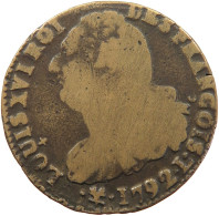 FRANCE 2 SOLS 1792 L BAYONNE Louis XVI. (1774-1793) #t016 0043 - 1791-1792 Constitution (An I)