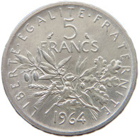 FRANCE 5 FRANCS 1964  #a082 0111 - 5 Francs