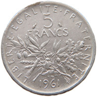FRANCE 5 FRANCS 1961  #a057 0629 - 5 Francs