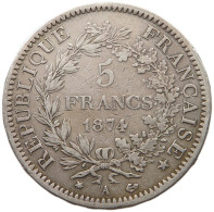 FRANCE 5 FRANCS 1874 A  #t118 1059 - 5 Francs