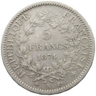 FRANCE 5 FRANCS 1874 K  #t002 0053 - 5 Francs