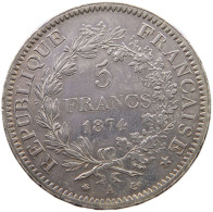 FRANCE 5 FRANCS 1874 A  #sm05 0387 - 5 Francs