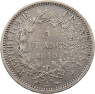 FRANCE 5 FRANCS 1848 A  #t120 0049 - 5 Francs