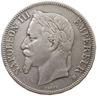FRANCE 5 FRANCS 1868 BB Napoleon III. (1852-1870) #c058 0083 - 5 Francs