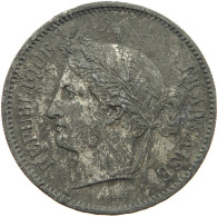 FRANCE 5 FRANCS 1848 5 FRANCS 1848 PIEFORT ON EDGE ZINC #T079 0151 - 5 Francs