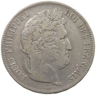 FRANCE 5 FRANCS 1840 BB LOUIS PHILIPPE I. (1830-1848) #t005 0183 - 5 Francs