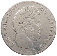 FRANCE 5 FRANCS 1839 A LOUIS PHILIPPE I. (1830-1848) #a001 0099 - 5 Francs