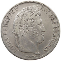 FRANCE 5 FRANCS 1837 A LOUIS PHILIPPE I. (1830-1848) #c058 0085 - 5 Francs