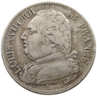 FRANCE 5 FRANCS 1814 M LOUIS XVIII. (1814, 1815-1824) #t077 0027 - 5 Francs