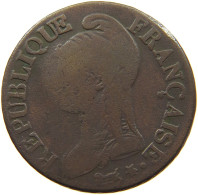 FRANCE 5 CENTIMES L'AN 8/5 W LILLE  #t161 0229 - 5 Centimes