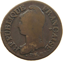 FRANCE 5 CENTIMES L'AN 8 AA  #t001 0343 - 5 Centimes