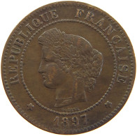 FRANCE 5 CENTIMES 1897 A  #a059 0241 - 5 Centimes