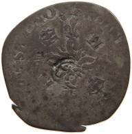 FRANCE DOUZAIN  Henri III. (1574-1589) COUNTERMARKED LILLY #t138 0525 - 1574-1589 Heinrich III.