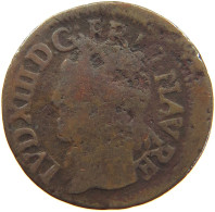 FRANCE DOUBLE TOURNOIS 1642 LOUIS XIII. (1610–1643) #a063 0341 - 1610-1643 Ludwig XIII. Der Gerechte