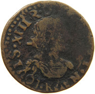 FRANCE DOUBLE TOURNOIS 1640 K LOUIS XIII. (1610–1643) #c024 0521 - 1610-1643 Louis XIII The Just