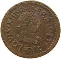 FRANCE DOUBLE TOURNOIS 1640 LOUIS XIII. (1610–1643) #t058 0139 - 1610-1643 Louis XIII The Just