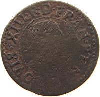 FRANCE DOUBLE TOURNOIS 1639 LOUIS XIII. (1610–1643) #a016 0071 - 1610-1643 Ludwig XIII. Der Gerechte