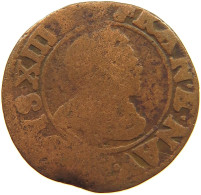 FRANCE DOUBLE TOURNOIS 1638 LOUIS XIII. (1610–1643) #c006 0563 - 1610-1643 Luigi XIII Il Giusto