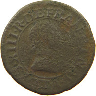 FRANCE DOUBLE TOURNOIS 1637 LOUIS XIII. (1610–1643) #a016 0001 - 1610-1643 Louis XIII Le Juste