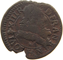 FRANCE DOUBLE TOURNOIS 1632 H LOUIS XIII. (1610–1643) #a016 0035 - 1610-1643 Luigi XIII Il Giusto