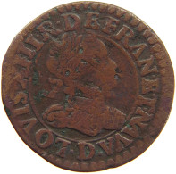 FRANCE DOUBLE TOURNOIS 1615 D LOUIS XIII. (1610–1643) #c034 0191 - 1610-1643 Louis XIII The Just